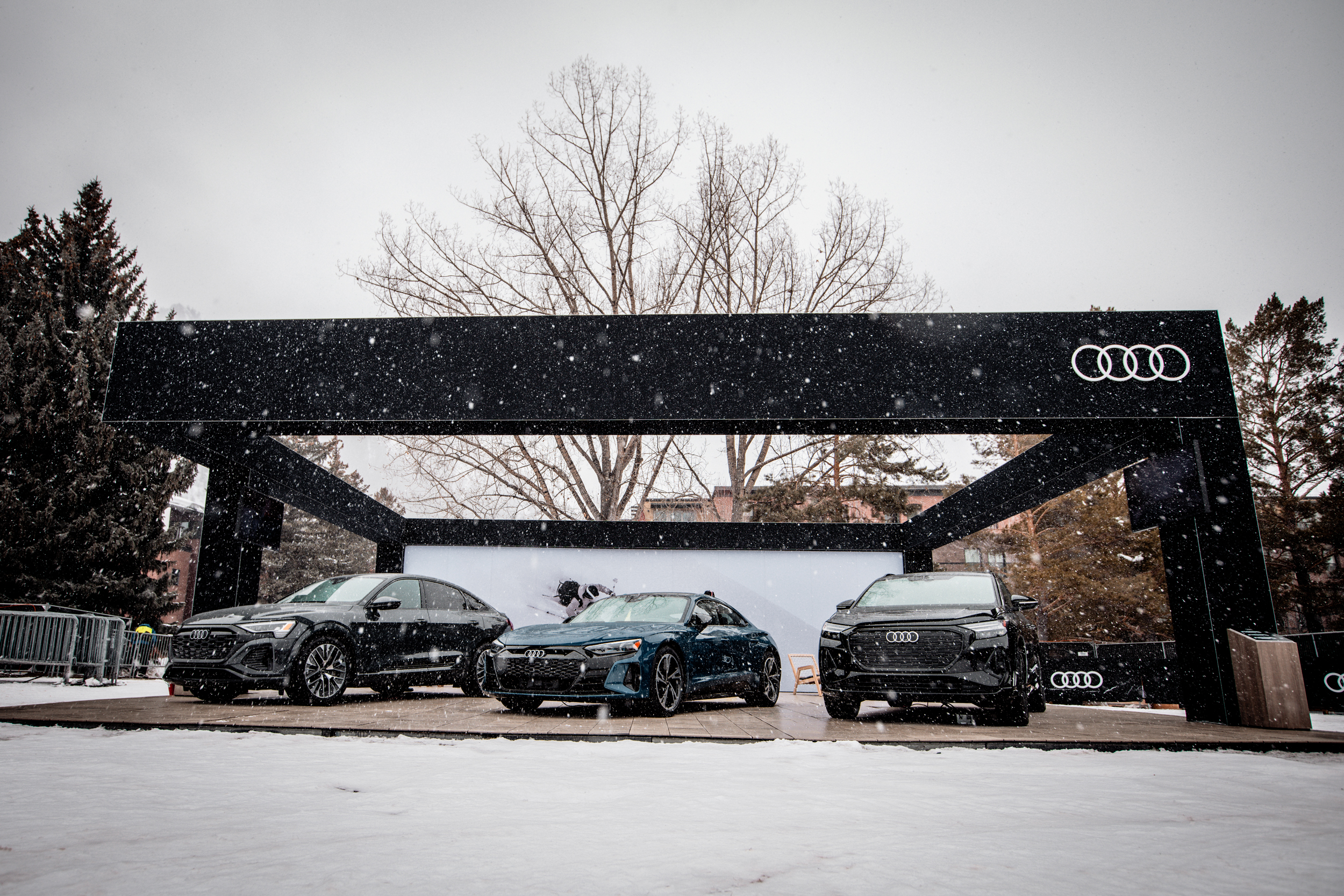 Audi outdoor brand activation in Aspen